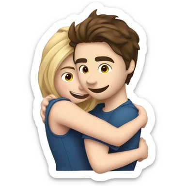 Emoji Chloe grace moretz hugging elrubiusomg sticker