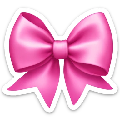 Pink bow  sticker