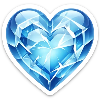 frozen heart sticker