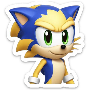 sonic characters sticker