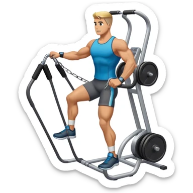standing cable-machine-leg-raise with ankle-cuffs sticker