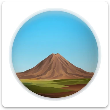Planet with Olympus mons sticker