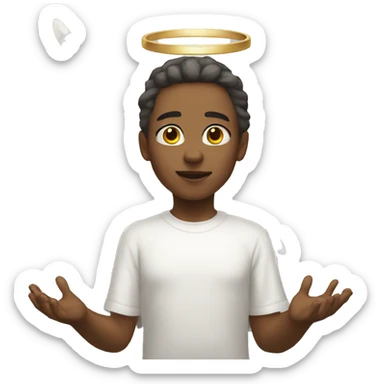 angel worship sticker