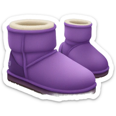 Purple Ugg slippers sticker