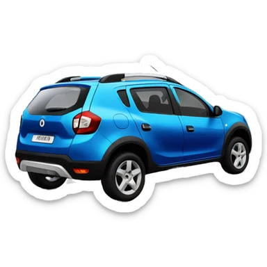 Blue Dacia Stepway  sticker
