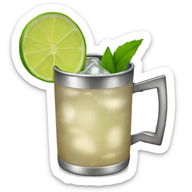 Moscow mule drink sticker