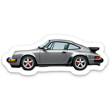 porsche 911 992 gray sticker