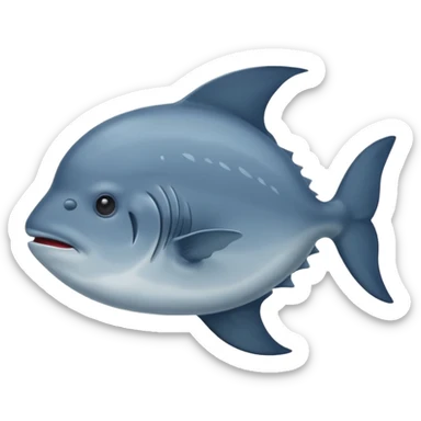 Mola Mola Sunfish no tailfin sticker