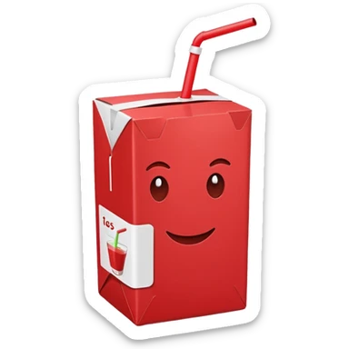 Juice box sticker