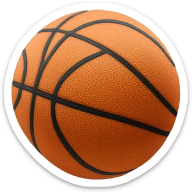 A live basketball sticker