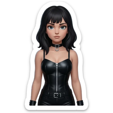 Bdsm Girl in straightjacket sticker