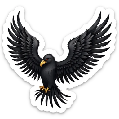 I would like to create unique wings I can use in my poem titles for the Archangels: Lucifer, Michael, Gabriel, Raphael, and Uriel. Please only include the WINGS. sticker