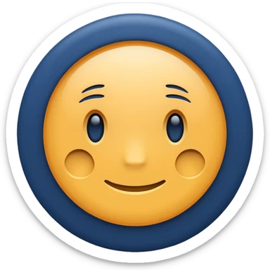 navy blue circle emoji  sticker
