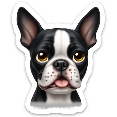 Annoying Boston terrier  sticker