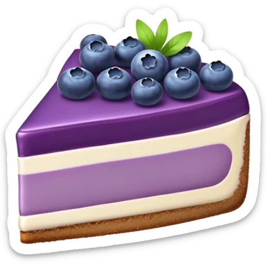 Purple cheesecake blueberry sticker