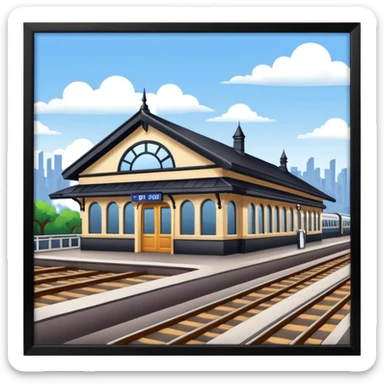 railway station in PNG format sticker