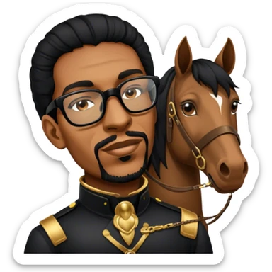 As a horse tamer sticker