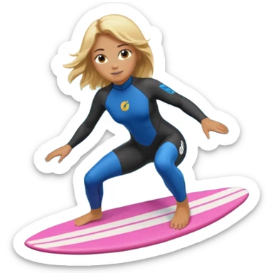 Lottie surfing sticker