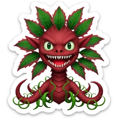 Créame un emoji de demogorgones como los de stranger things  sticker