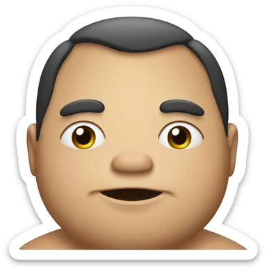 Fat guy with 3 nipples  sticker