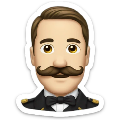 Adolf moustache lgtb sticker