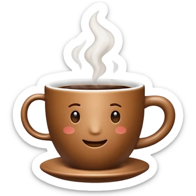 autumn coffee cup sticker