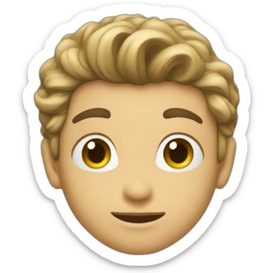 Super-Hero kiss boy sticker