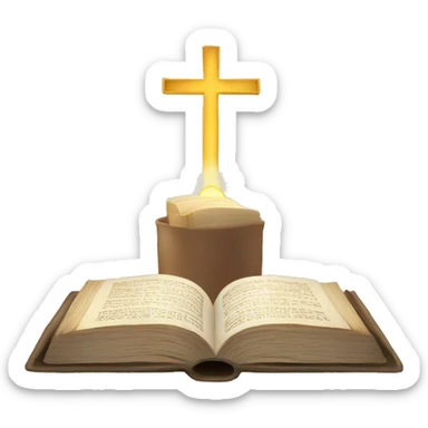CREATE AN IMAGE OF AN OPENING BIBLE sticker