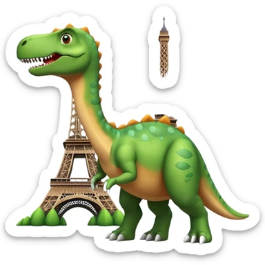 Dinosaure in Paris sticker