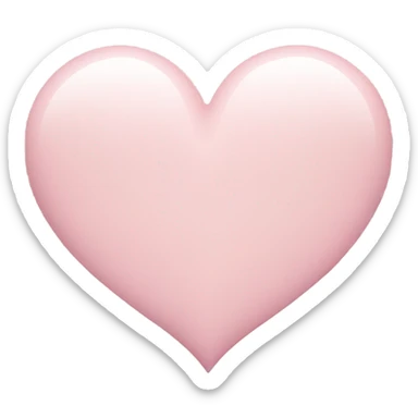 pastel pink heart sticker