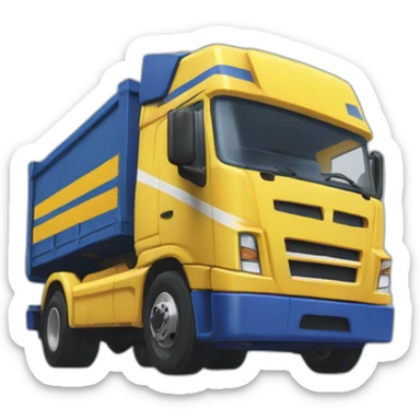 All might porte un camion sticker