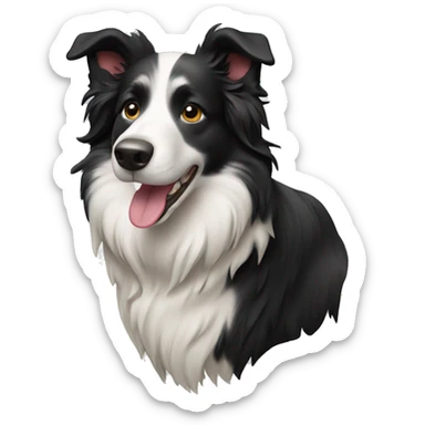Border collie dog sticker
