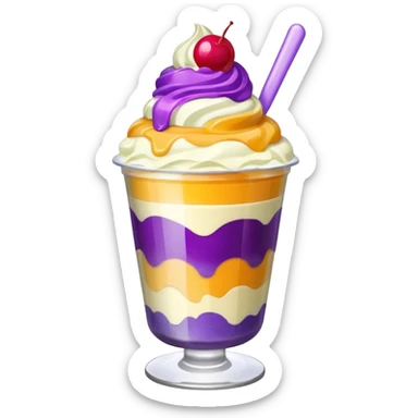 halohalo in a partfait cup sticker