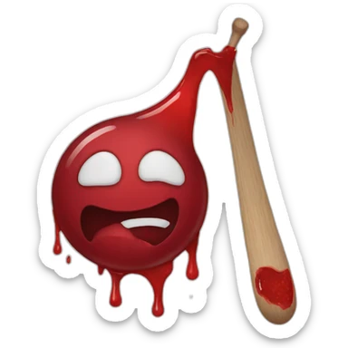 Blood sticker