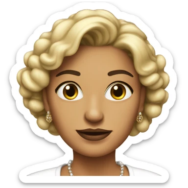 Realistic Italian 90s mob wife sticker