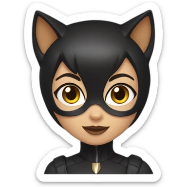 Cat woman sticker