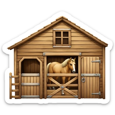 horse stable sticker