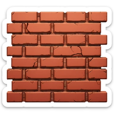 Brick wall sticker