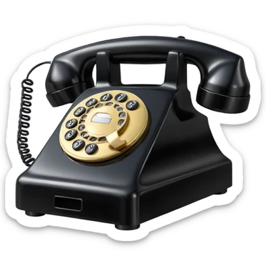 Vintage Telephone sticker