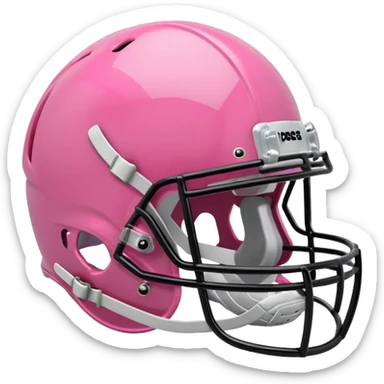 Pink football helmet sticker