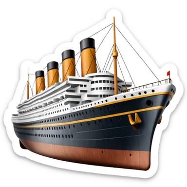 Titanic ship sticker