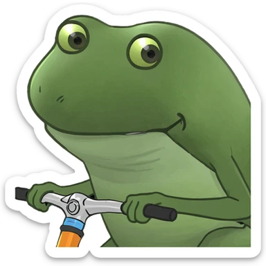 scooter with a fish sticker