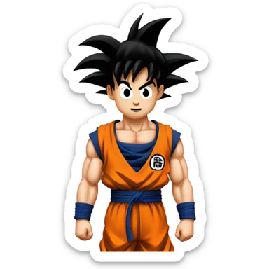 Son Goku from Dragon Ball Z sticker