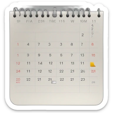 iphone calendar folding sticker