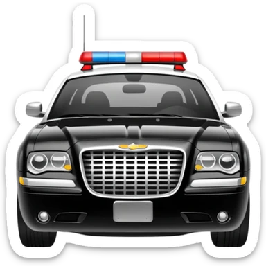Chrysler 300 Police Car sticker