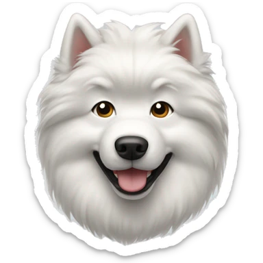 Samoyed dog sticker