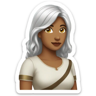 perempuan heran sticker