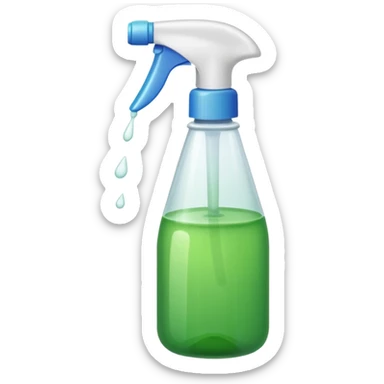 cleaning product and rag sticker