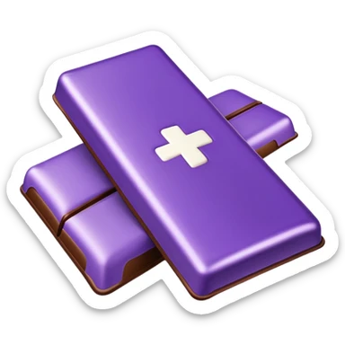 Swiss chocolate milka emoji sticker
