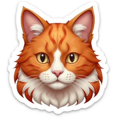 Constantin dagegen – obgleich sein Name für mich eine blaue Farbe trägt – wäre ein prachtvoller roter Kater mit weißer Marmorierung, starkem Knochenbau und halblangem Fell. Sein Blick strahlte Sanftmut und innere Standhaftigkeit aus, als könne ihn nichts auf der Welt erschüttern. sticker